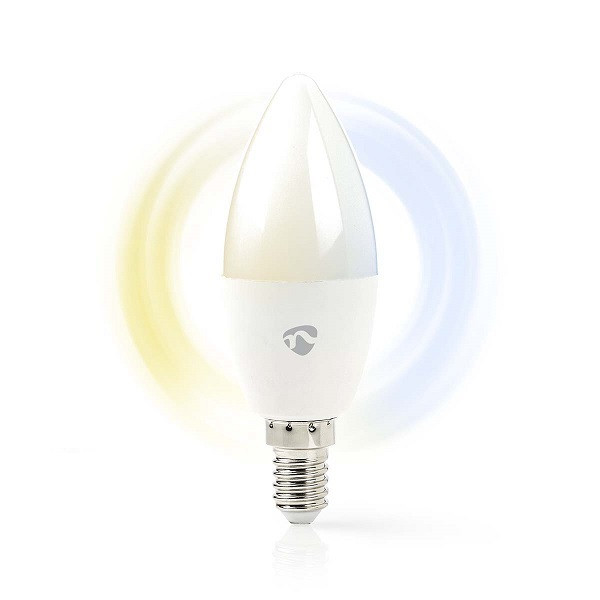 Ampoule Connectée Nedis SmartLife E14 - Multicolore, Wi-Fi, 470lm, Blanc Chaud à Froid